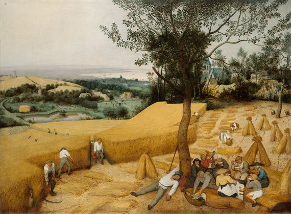 La Moisson_Pierre Bruegel l'ancien 1565, huile sur bois, 119x419, Institut de l'Art canadien.